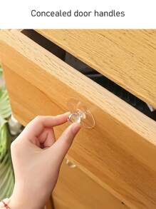 8/10/20入組圓形自粘吸盤手柄,不需鑽孔即可安裝於櫥櫃 - 無色 - 查看 7