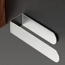 1 件不銹鋼壁掛式毛巾架壁掛式紙巾架容器、毛巾架、浴室浴巾架、浴室配件 - 自黏浴室毛巾桿,方便安裝和整理 - 黑色 - 查看 9