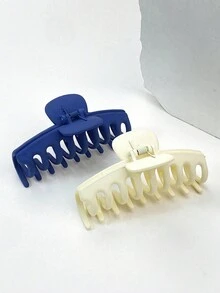 2 chiếc, 4,33 inch, Kẹp tóc lớn cho nữ, tóc dày mỏng, kẹp tóc lớn chống trượt, tạo kiểu chắc chắn cho tóc dày (hình lưỡi liềm) - Nhiều màu - Xem 3