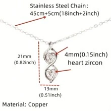 1 pieza Collar "Para Mi Hija Adicional", Regalo de Cumpleaños, Regalo de Navidad, Tarjeta y Caja de Regalo - A mi hija extra - Ver 2