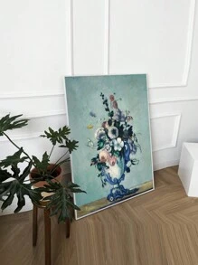 2pcs/Set Canvas High Definition Printed Poster With Woman & Flower Pattern Design In French & European Retro Fashionable Art Style, Suitable For Living Room/Bedroom/Background/Wall Decoration, Entryway/Cabinet/Tabletop Decoration, Without Frame But With Pvc Tube Packaging For Shipping - Multicolor - View 3