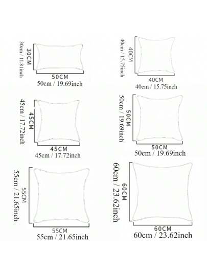 Wit Square Kussen Core, Made Of Brushed Fabric, Zipper, Can Be Removed Washed Separately, Compressed Shipping, Special Af dable Price, Bedding, Inserts, Pillows Bed, Home view 2