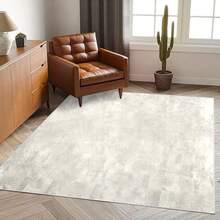 1 Miếng Thảm Đối với Phòng khách , Boho Thảm khu vực Đối với Phòng ngủ , Có thể giặt được Thảm Trong nhà Sàn nhà In Đau khổ Tấm thảm , Mềm mại Không trượt Retro Thảm Đối với Nhà  Trang trí , Thảm chùi chân , Mềm mại Thảm cửa - Màu be - Xem 3