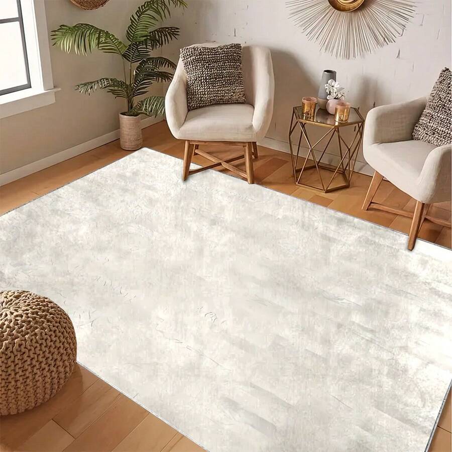 1 Miếng Thảm Đối với Phòng khách , Boho Thảm khu vực Đối với Phòng ngủ , Có thể giặt được Thảm Trong nhà Sàn nhà In Đau khổ Tấm thảm , Mềm mại Không trượt Retro Thảm Đối với Nhà  Trang trí , Thảm chùi chân , Mềm mại Thảm cửa - Màu be - Xem 1