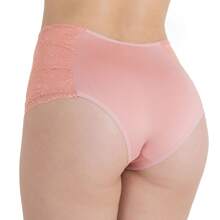 Kit 7 Patrícia Comfort Panties High Waist With Lace Side Lining 100% Cotton Ref:2150 - Nhiều màu - Xem 4