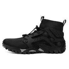 Men's Casual Sports Shoes, Anti-Slip Socks Shoes, Climbing Shoes - Black - View 5