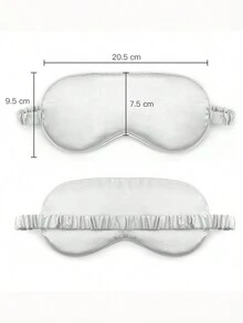 1 件装双面仿丝绸睡眠眼罩，遮光，弹力绷带，旅行午休眼罩，航空眼罩 - 粉色 - 查看 6
