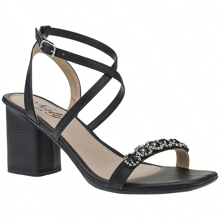 Women Heeled Sandals - 黑色 - 查看 1
