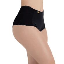 Kit 7 Patrícia Comfort Panties High Waist With Lace Side Lining 100% Cotton Ref:2150 - Nhiều màu - Xem 5