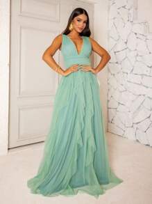 Women Dresses - 薄荷綠 - 查看 1