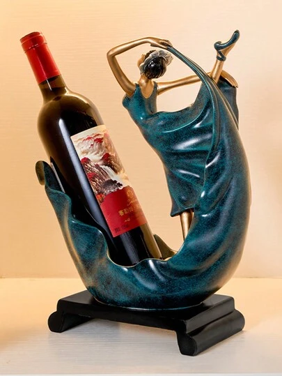 European-Style Dancing Girl Wine Rack Ornament For Living Room And Home Decor, Furniture Decoration For Tv Stand, New Home