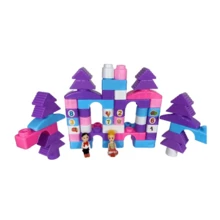 MEGA CASTILLO DE PRINCESAS HECHO DE BLOQUES PARA CONSTRUIR - JUGUETES PARA NIÑAS Y NIÑOS - INCLUYE 62 PIEZAS DE COLORES VARIADOS ¡ESTIMULA LA INVENTIVA DE TUS HIJOS Y SU HABILIDAD PARA ENFRENTAR DESAFÍOS! - Multicolor - Ver 2