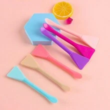 1入組矽膠臉部面膜刷,三種顏色可選擇 - 紫色 - 查看 2