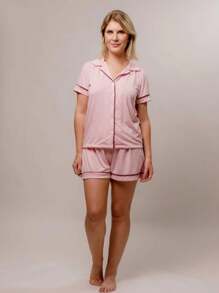 Women Pajama Sets - Pink - View 2