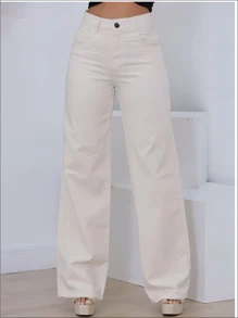 Women Jeans - Beis - Ver 1