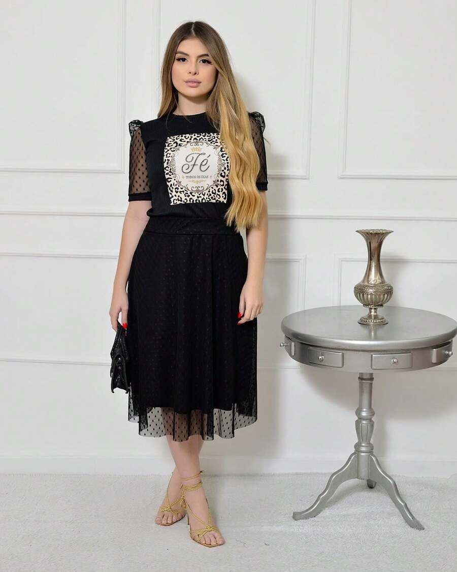 Women Two-Piece Outfits - màu đen - Xem 1