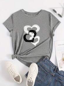 Women T-Shirts - 灰色 - 查看 1