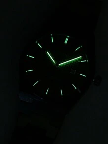 Bracelet De Montre En Acier Inoxydable Pour Homme Denvosi Montre À Quartz Pour Affichage De Date Avec Éclairage De Nuit, Étanche, Décoration Quotidienne De Montre D'affaires À La Mode