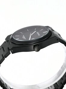 Bracelet De Montre En Acier Inoxydable Pour Homme Denvosi Montre À Quartz Pour Affichage De Date Avec Éclairage De Nuit, Étanche, Décoration Quotidienne De Montre D'affaires À La Mode