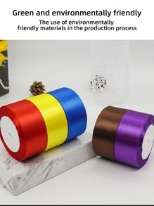 1/5 Rolls Olive Green 4cm Wide Satin Ribbon, For Hair Bow Making, Cake And Baking Decorations,Gift Box Wrap Ribbon,