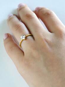 Esberry 1PC High Sparkle Heart Engagement Ring Wedding Band For Women S925 Sterling Silver Promise Ring Eternity Ring Fine Jewelry Gift Bridal Jewelry