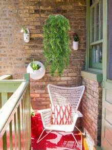 1/2/5pcs Artificial Hanging Vines Plant Plastic Leaf Fern Faux Trailing Plant For Living Room Wedding Party Balcony Basket Home Decor, Valentine Day, Gift