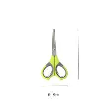 Dual-Colored Handle Soft Grip Scissors, Small Paper-Cut Scissors, Office Paper Trimmer, Safe Scissors For Handcrafting - Baby Blue - View 2