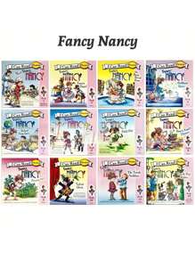 1套12本書包括《fancy Nancy》《我能讀第一級12本書》自然拼讀、自然拼讀、第一本兒童英語啟蒙讀物、12本故事書、室內故事書 - 花式南希 - 查看 4