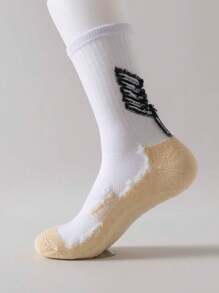 Sports Outdoor 1 Pair,Men's Soccer Socks Anti Slip Non Slip Grip Pads For Football Basketball Sports Grip Socks