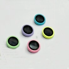 Conjunto de 3 protectores de lentes de cámaras a prueba de golpes y coloridos compatibles con iPhone 12, 13, 14 y 15 Pro Max - Verde - Ver 2