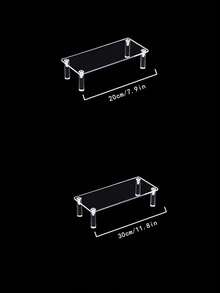20/30 厘米亚克力展示架，透明展示架，适用于纸杯蛋糕、香水娃娃装饰和收纳展示架 - 1 tier - 查看 3