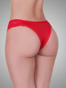 Women Thongs - 紅色 - 查看 2