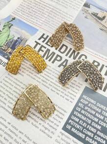 跨境歐美風格甜美水晶與波西米亞設計的長款精美耳環，採用高端極簡主義風格元素 - 簡約長型 - 查看 2