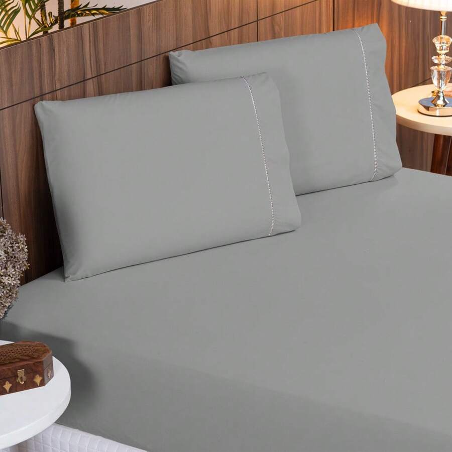 Sheet Sets With Pillowcases - 灰色 - 查看 1