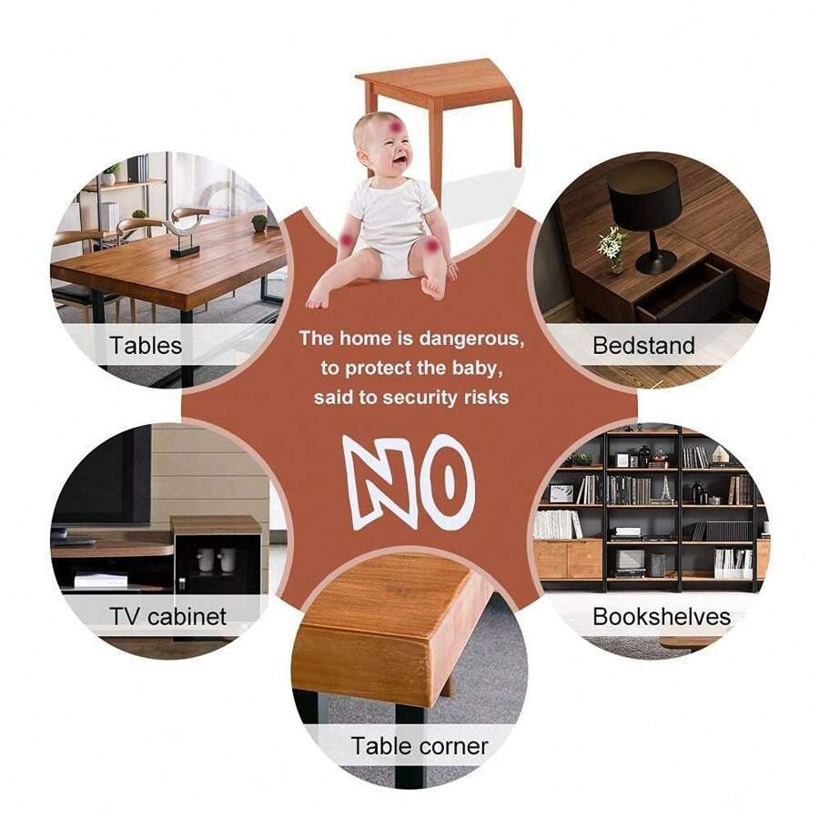 Table Corner Guards 10 Pack, Black Protects Your Baby/Child From