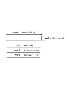 1 件純色褶皺薄圍巾/披肩/圍巾,超大尺寸,適合日常工作和休閒穿著 - 藏蓝色 - 查看 5