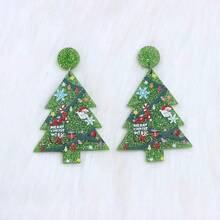 1入新款耶誕節耳環 - 綠色 - 查看 4