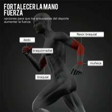 Treinador de mão ajustável leve e compacto, reforçador de aderência, várias cores para escolher, um item obrigatório para esportes e fitness - Negro - Ver 7