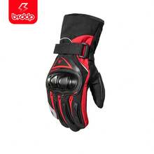 Winter Electric Motorcycle Warm Waterproof Gloves For Men And Women Riding, Touch Screen, Thickening, Skiing - Red - View 3