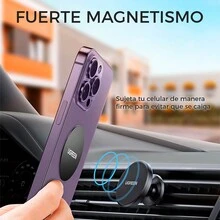 4 Piezas Placas de Metal para Teléfono Soporte Magnético Láminas Metálicas Celular - Negro - Ver 2