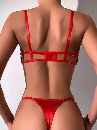 Hollow Out Bowknot BH Slipje view 6