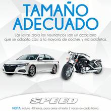 Letras Para Llantas Stickers 4 Llantas Auto Letras De Caucho Pegatina En Forma De Letras Etiqueta - Blanco - Ver 7