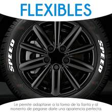 Letras Para Llantas Stickers 4 Llantas Auto Letras De Caucho Pegatina En Forma De Letras Etiqueta - Blanco - Ver 6