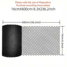 1 Pack Gutter Guard Mesh, Leaf Blocking Net, Plastic Mesh, Fence Mesh, Placing Sewer Clogs - Black - View 10
