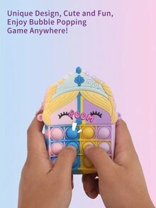 1個女孩公主造型包/捏玩具/矽膠肩背包 - 彩色 - 查看 3