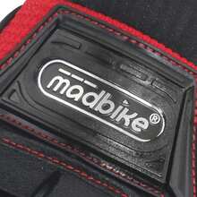 1 Pair Half Finger Summer Motorcycle Gloves With Stainless Steel Protection Shell For Anti-Slip, Anti-Fall, Anti-Collision, Racing, Off-Road, Retro Style - Red - View 4