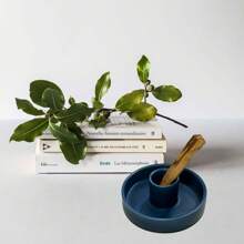 1 件 Palo Santo 香座,適用於 Palo Santo 香棒的天然大理石香爐,手工製作的 Palo Santo 木質香香座 - 藍色 - 藍色 - 查看 6