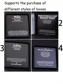 1pc Stainless Steel Cross Pendant Necklace With Gift Box, Perfect As A Gift For Boyfriends To Wish For Peace - Silver - View 7