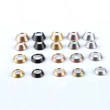 New Arrival Stainless Steel Nose Ring, Three To Five-Layered Gold Tone Body Piercing Jewelry, Horn-Shaped Multiple Layer Stainless Steel Stud Earrings With Clasp, Popular In Europe And America - Multicolor - View 1