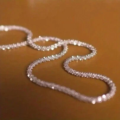 17KM 1個簡單閃爍的星形項鍊,適合日常佩戴的中性款項鍊